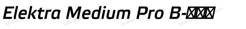Elektra Medium Pro B字体转换